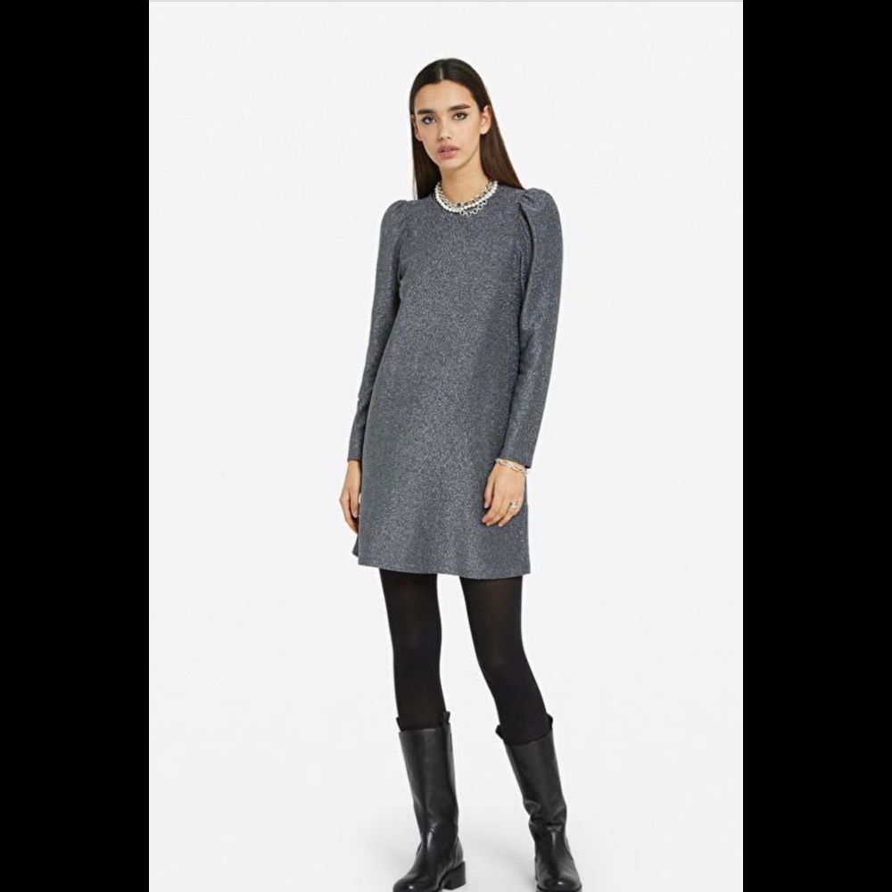 NWT Ottod’Ame Silver Lurex mini dress size 38/2